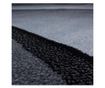 Modern Rug Plus Lines Grey-Black 80 cm x 300 cm