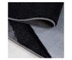 Modern Rug Plus Lines Grey-Black 80 cm x 300 cm