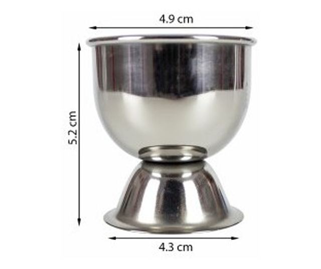 Поставка за яйце от AZHOME, неръждаема стомана, 5x5 см