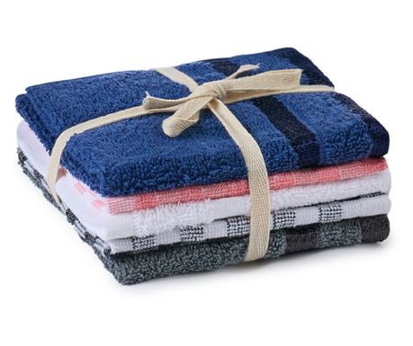 Set de 5 prosoape de bucătărie 30x30 cm, 400 GSM (modele asortate)