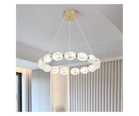 Φωτιστικό Οροφής FAUSTO II LED, 43W, Ψυχρό/Θερμό/Ουδέτερο Φως, Ρυθμιζόμενο, Ρυθμιζόμενο Ύψος, Χρυσό