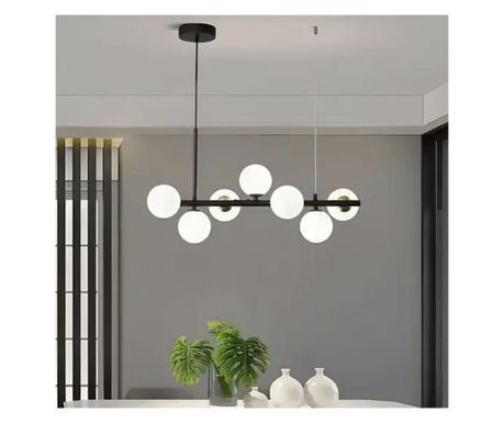 Závěsné svítidlo LOFT Pavilion, 7x žárovky G9, černé, kovové, výškově nastavitelné