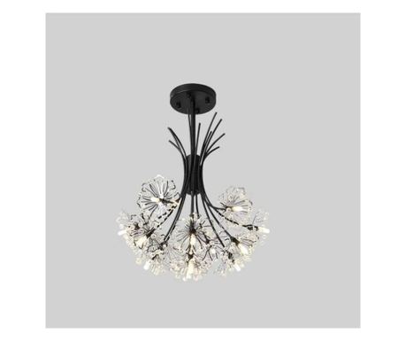 PETERHOF Eleganza Crystal Chandelier, 13xG4, 49 cm Diameter, Black
