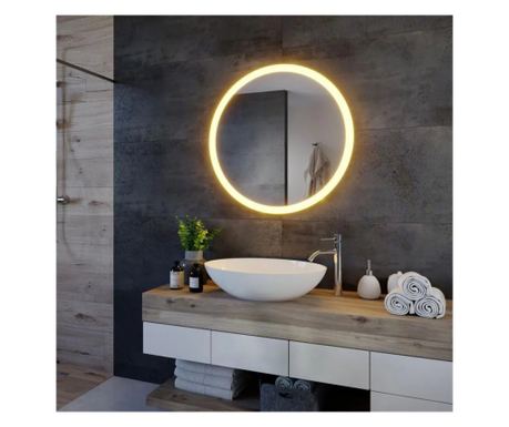 Kulaté LED zrcadlo, 50cm, Noxia Touch, systém proti zamlžování, stmívatelné