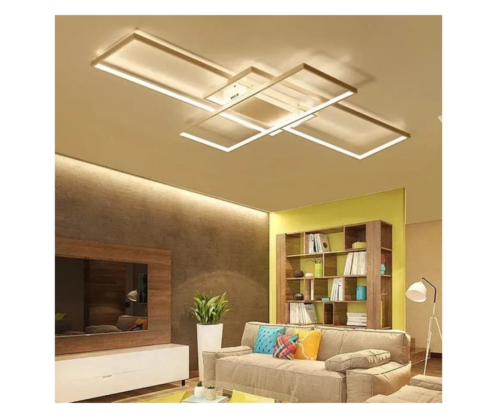 Φωτιστικό Οροφής LED LANDYN 71W με Τηλεχειριστήριο, Ψυχρό/Θερμό/Ουδέτερο Φως, Ρυθμιζόμενη Ένταση, Λευκό - 4