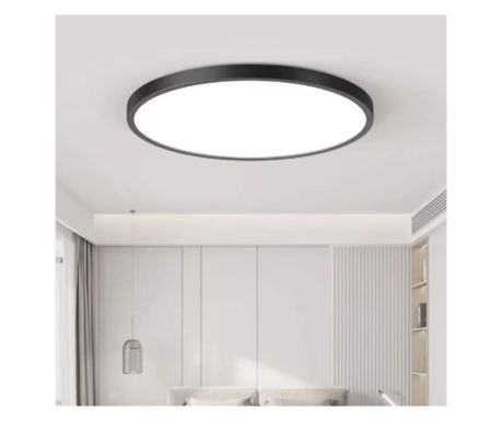 SOLIS LED Ceiling Light 47cm 48W Cool White Black