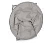 Folding Armchair with Steel Frame and Grey Fabric Cushion, 65 cm x 75 cm x 80 cm H x 42 cm Seat H thumbnail 2
