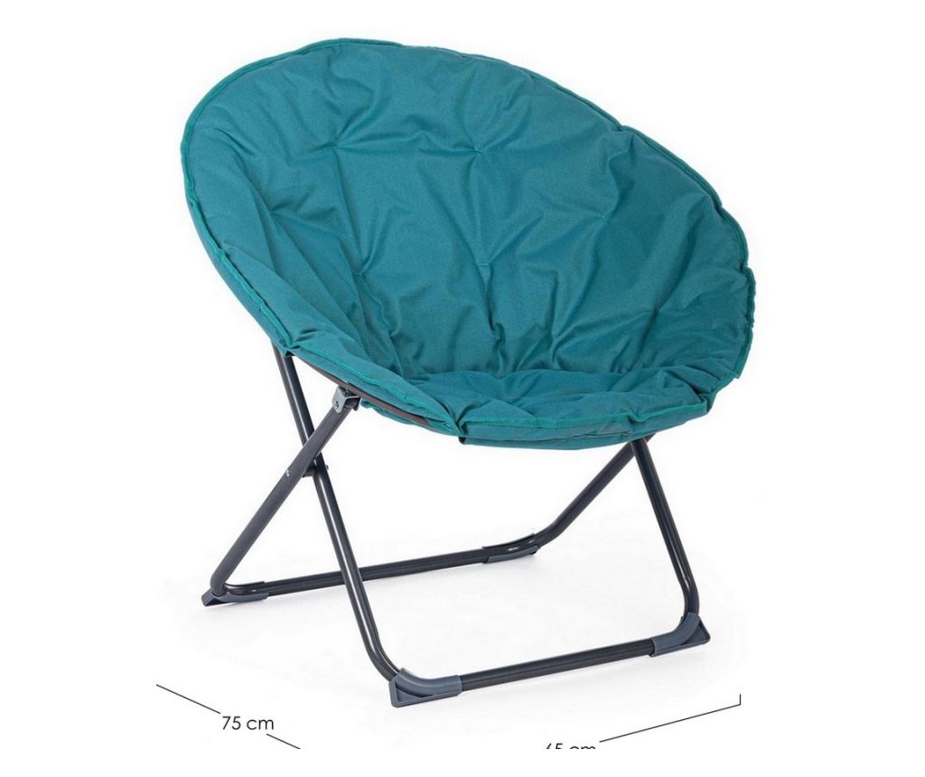 Luna Folding Outdoor Chair, Turquoise, 65x75x80 cm - 3