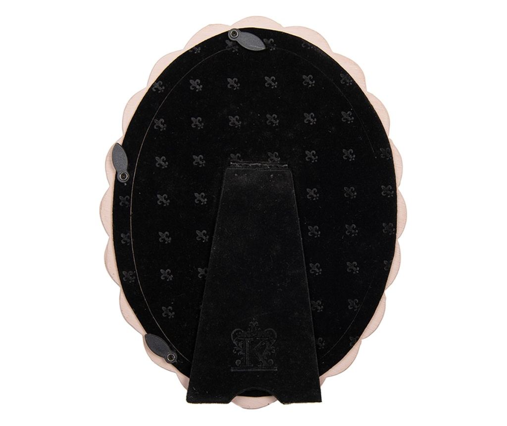 White and Pink Polyresin Tabletop Photo Frame 13x2x18 cm / 10x15 cm - 2