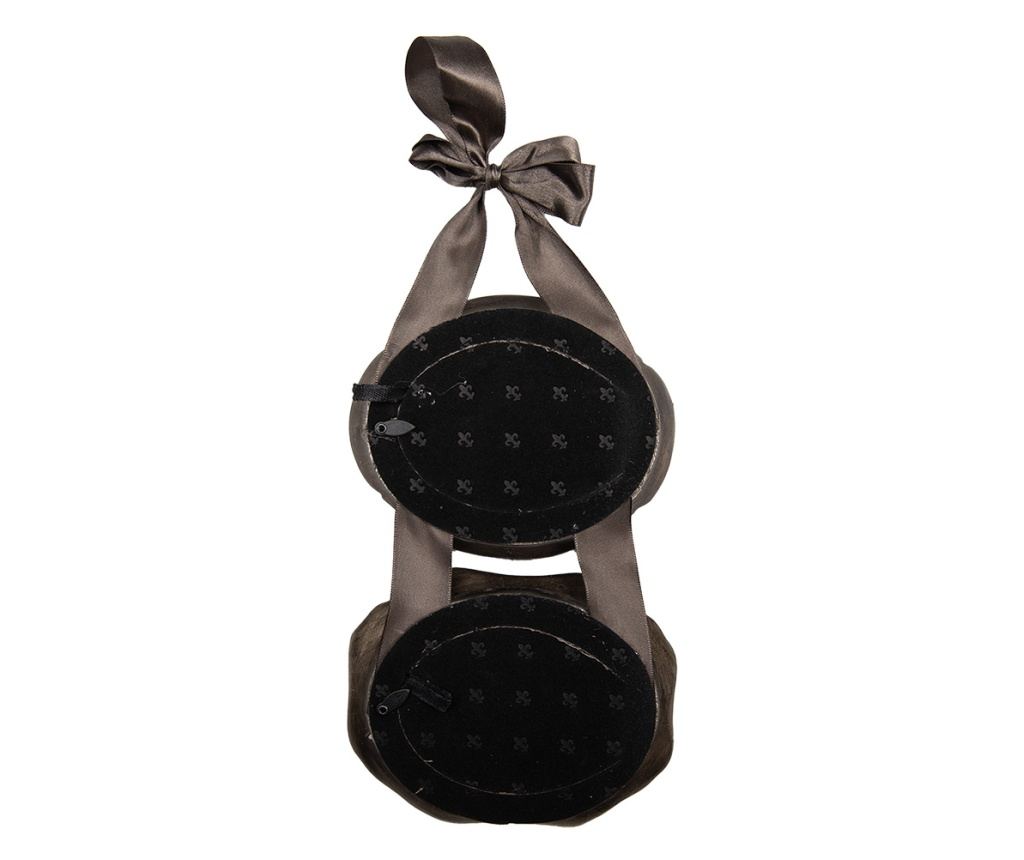 Silver Polystone Wall Photo Frame 14x3x27 cm / 9x7 cm (2) - 2