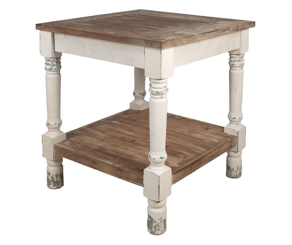 Multicolor Solid Wood Small Table 80x80x85 cm - 2