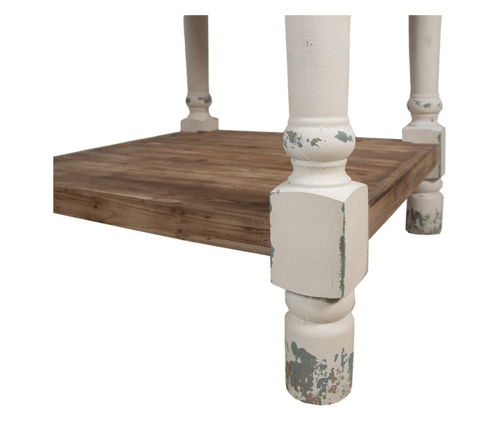 Multicolor Solid Wood Small Table 80x80x85 cm - 4