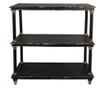 Vintage Black Wood Console Table 110x40x113 cm thumbnail 1