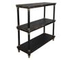 Vintage Black Wood Console Table 110x40x113 cm thumbnail 3