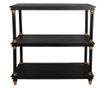 Vintage Black Wood Console Table 110x40x113 cm thumbnail 4
