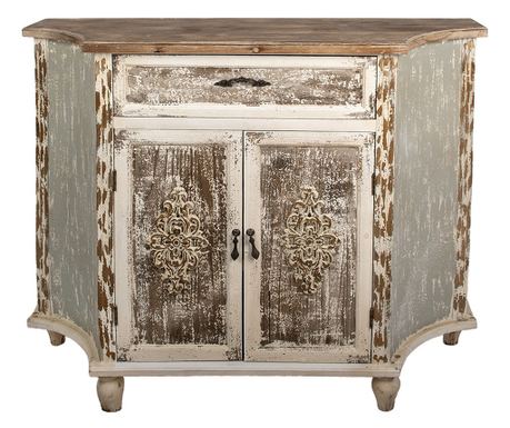 Vintage Wooden Chest of Drawers 120x40x97 cm