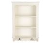 Raft perete lemn alb vintage 46x14x67 cm