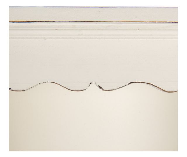 Raft perete lemn alb vintage 46x14x67 cm