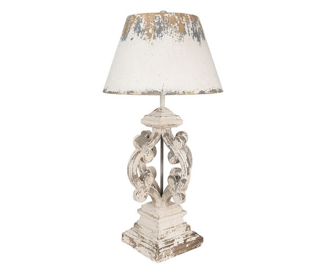 Vintage bež/siva željezna stolna svjetiljka Ø 40x79 cm E27