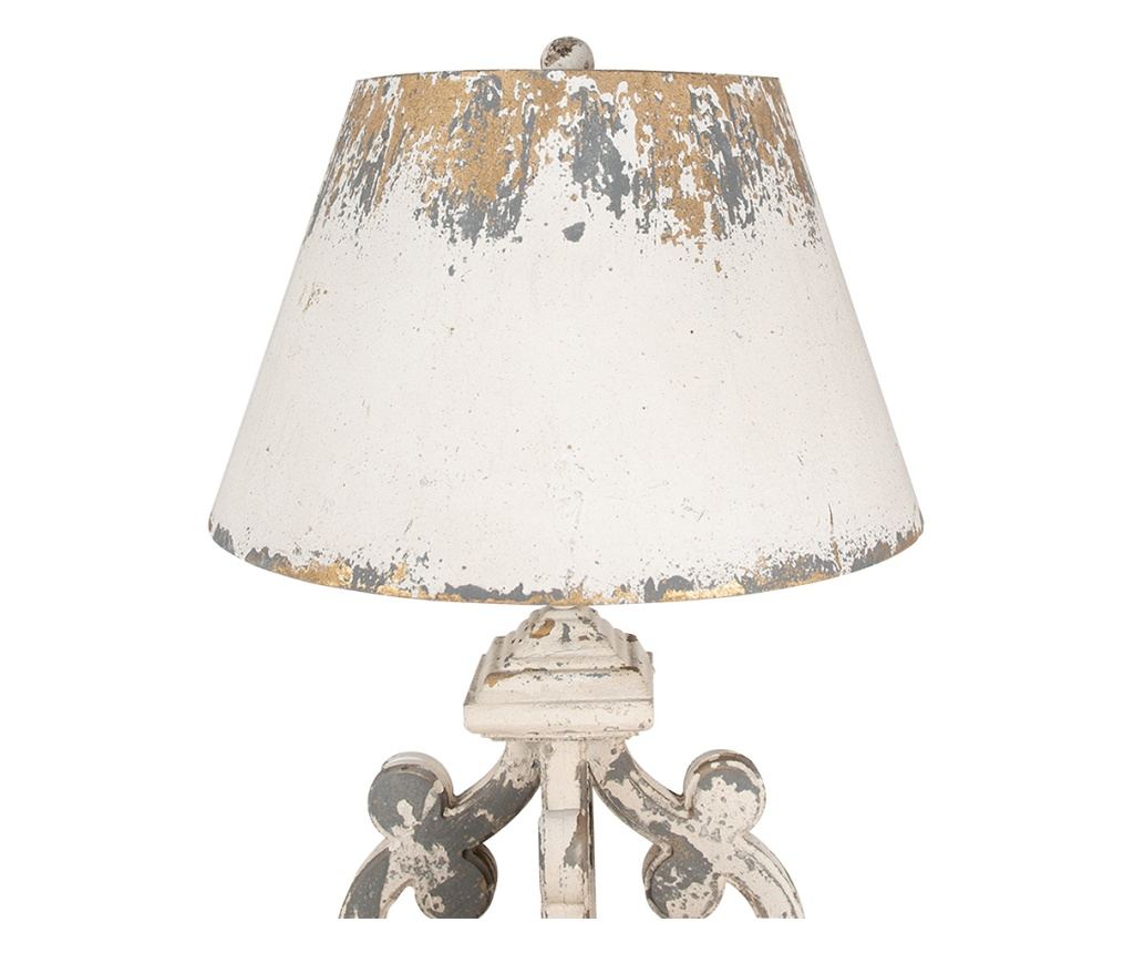 Vintage Beige/Gray Iron Table Lamp Ø 40x79 cm E27 - 3