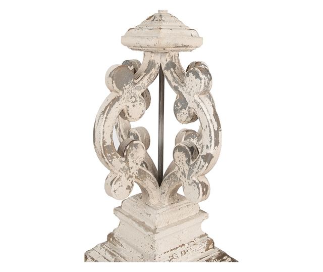 Vintage bež/siva željezna stolna svjetiljka Ø 40x79 cm E27