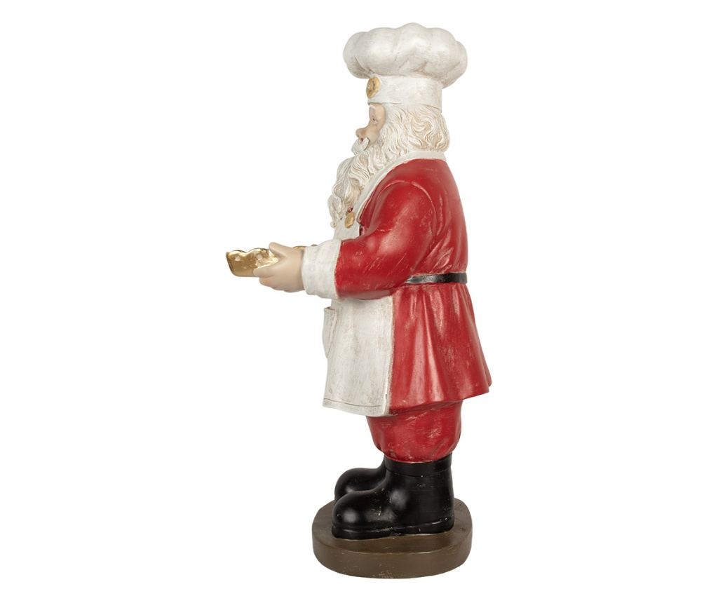 Multicolor Polyresin Chef Santa Claus Figurine 40x39x81 cm - 7