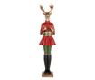Multicolor Polyresin Christmas Reindeer Figurine 23x19x77 cm thumbnail 1