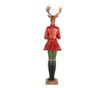 Multicolor Polyresin Christmas Reindeer Figurine 23x19x77 cm thumbnail 3