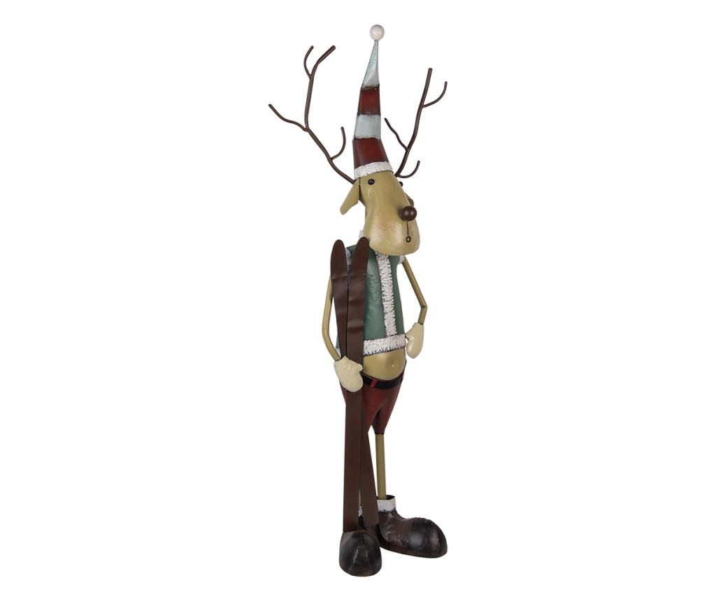 Multicolor Metal Christmas Reindeer Figurine 48x28x126 cm - 4