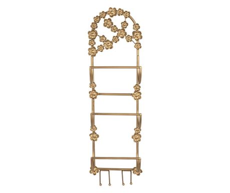 Gold Metal Wine Bottle Holder 21x13x62 cm