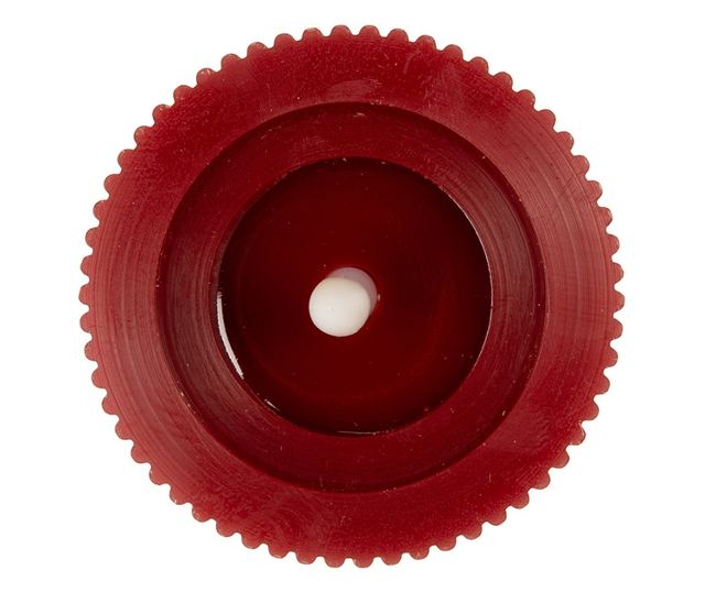 Red Wax Candle with LED Ø 8x13 cm