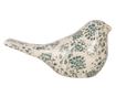 Ceramic Bird Figurine, Beige and Green, 25x10x13 cm thumbnail 1