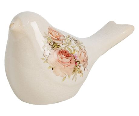 Multicolor Ceramic Bird Figurine 16x7x9 cm