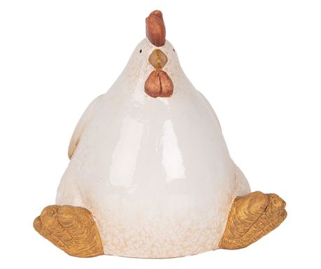 Multicolor Ceramic Hen Figurine 18x14x17 cm