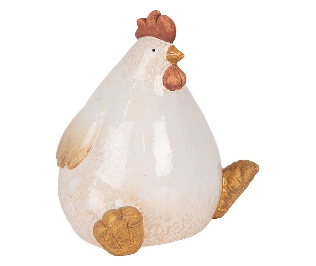 Vícebarevná keramická figurka slepice 18x14x17 cm - 4