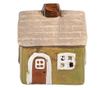 Multicolor Ceramic Christmas Candle House 8x7x10 cm thumbnail 1