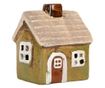 Multicolor Ceramic Christmas Candle House 8x7x10 cm thumbnail 3