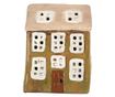 Multicolor Ceramic Christmas House Candle 10x7x14 cm thumbnail 1