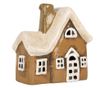Multicolor Ceramic Christmas House Candle 13x7x13 cm thumbnail 3