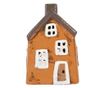 Multicolor Ceramic Christmas House Candle 9x7x13 cm thumbnail 1