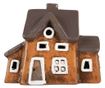 Christmas Candle Ceramic House Multicolored 20x11x16 cm thumbnail 1