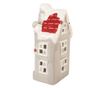 Multicolor Ceramic Christmas House with LED 11x9x22 cm thumbnail 2