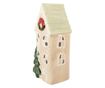 Christmas Candle Multicolored Ceramic House 9x8x20 cm thumbnail 4