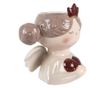 Multicolor Ceramic Angel Flower Pot 17x14x17 cm thumbnail 2