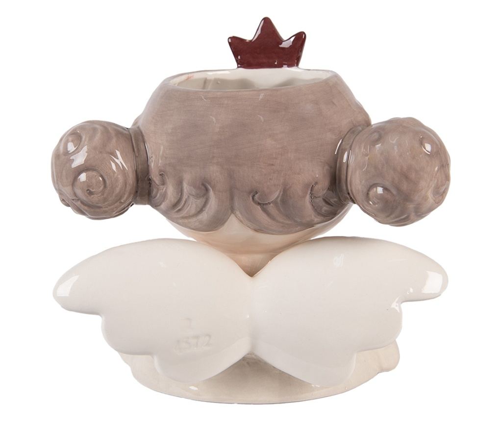 Multicolor Ceramic Angel Flower Pot 17x14x17 cm - 3