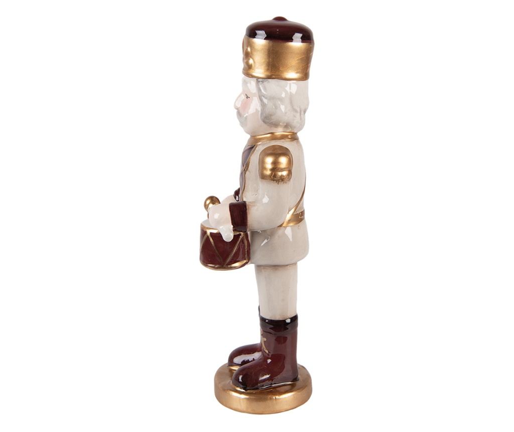 Multicolor Ceramic Nutcracker Figurine 8x8x25 cm - 4