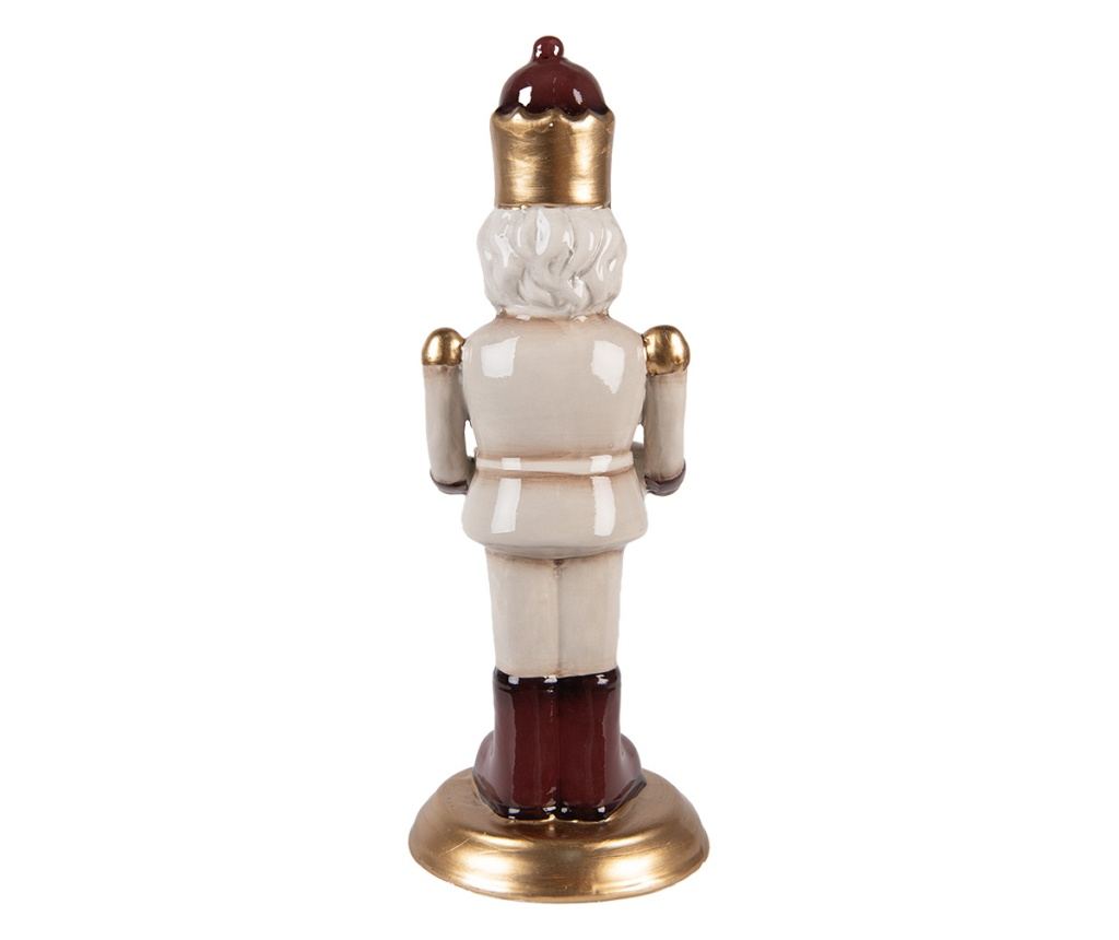 Multicolor Ceramic Nutcracker Figurine 10x10x27 cm - 3