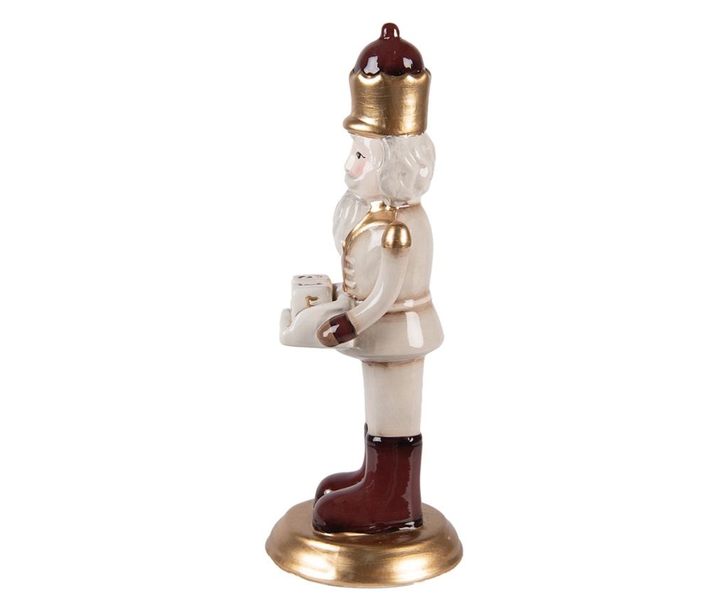Multicolor Ceramic Nutcracker Figurine 10x10x27 cm - 7