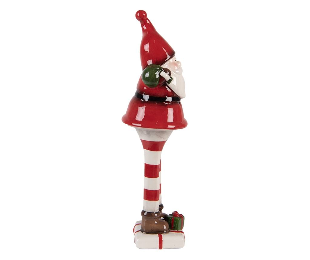 Multicolor Ceramic Santa Claus Figurine 7x7x23 cm - 5