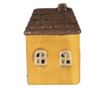 Yellow and Brown Ceramic Christmas House with LED 7x6x10 cm thumbnail 3